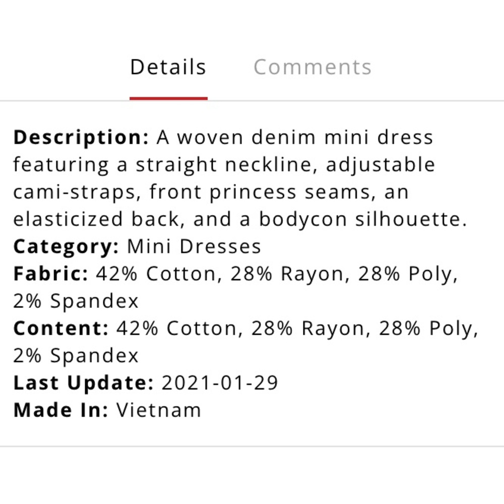 Iris Denim Mini Dress - Picture 2 of 9